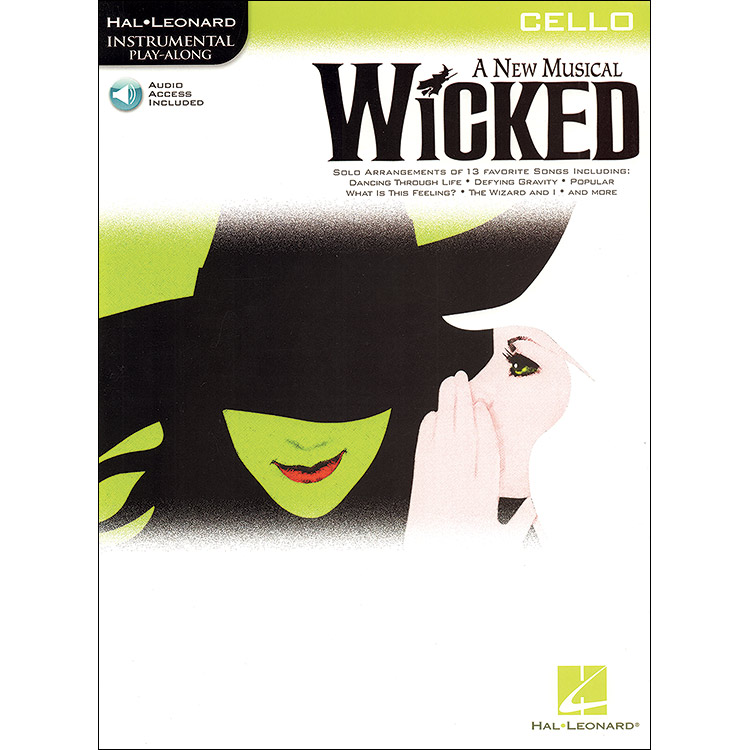 Wicked, cello, book with online audio access; Schwartz (Hal Leonard)