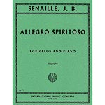 Allegro Spiritoso, for Cello; Senaille, J.B. (International)
