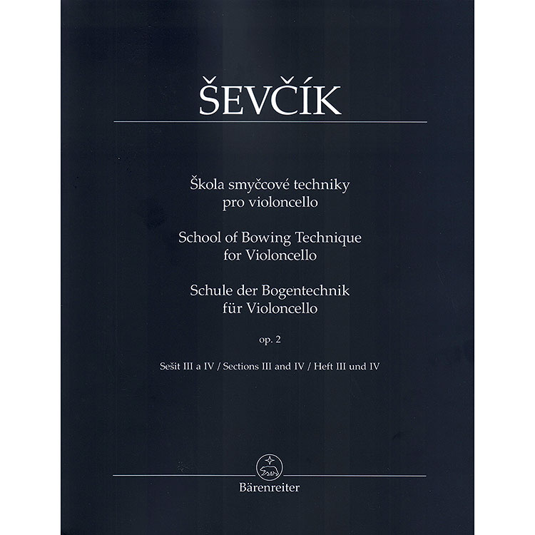 School of Bowing Technique, opus 2, books 3-4; Otakar Sevcik (Barenreiter)