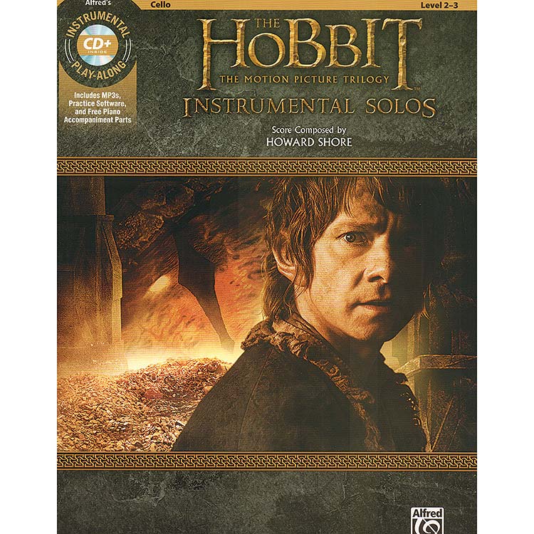 The Hobbit instrumental solos for cello, book with accompaniment CD; Howard Shore (Alfred)