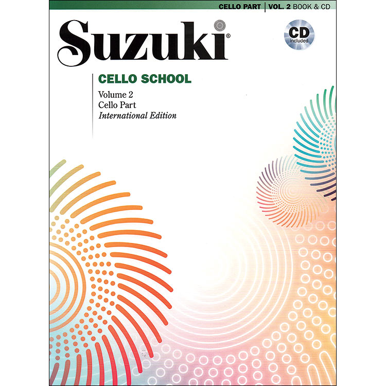 Suzuki Cello School, Volume 2, book with CD - International Edition