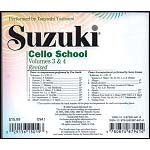 Suzuki Cello School, Volumes 3-4 CD - Revised Edition