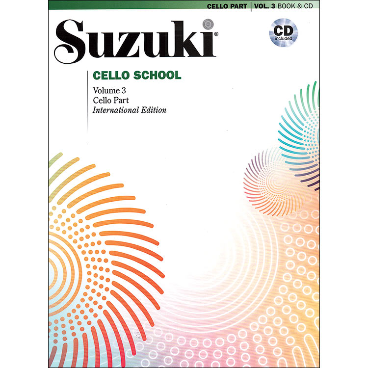 Suzuki Cello School, Volume 3, book with CD - International Edition