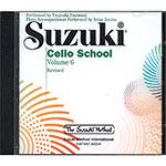 Suzuki Cello School, Volume 6 CD - Revised Edition