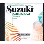 Suzuki Cello School, Volume 6 CD - Revised Edition