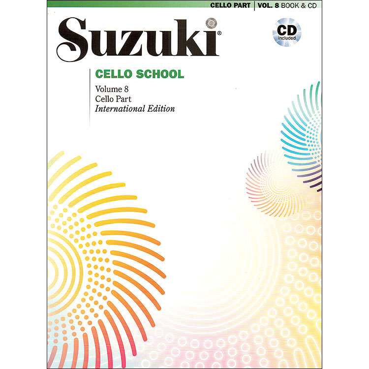 Suzuki Cello School, Volume 8, Book with CD - International Edition