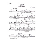 Orion for cello and piano; Toru Takemitsu (Schott Editions)