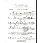 Crouching Tiger Sonata for cello and piano; Tan Dun