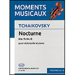 Nocturne op.19, no.4, cello and piano; Pyotr Ilyich Tchaikovsky (Editio Musica Budapest)