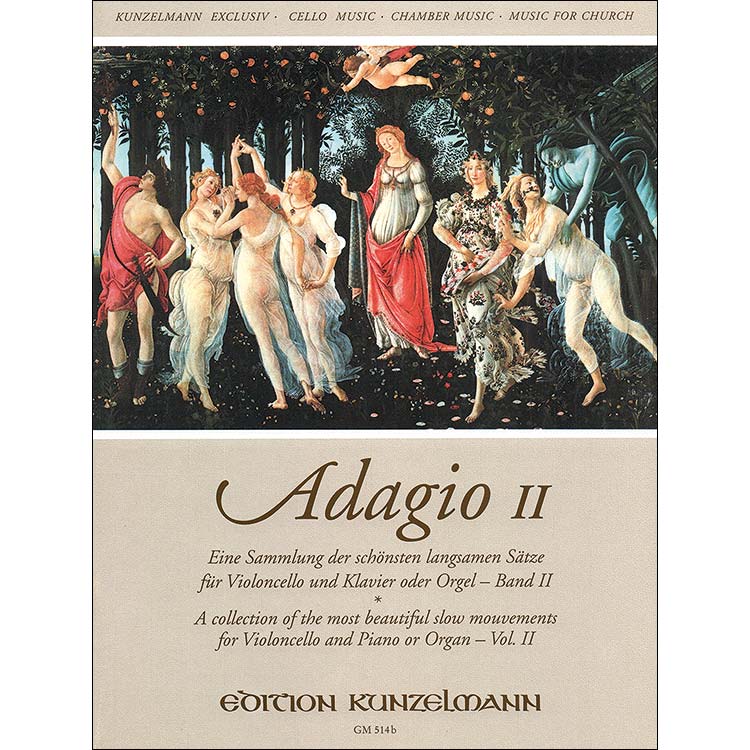 Adagio: Most Beautiful Slow Movements, volume 2, violoncello & piano; Various (Kunzelmann)