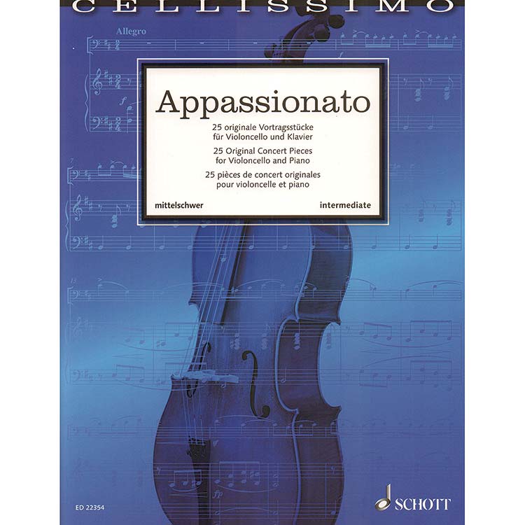 Appassionato, 25 Original Concert Pieces, for Violoncello and Piano; Various (Schott)