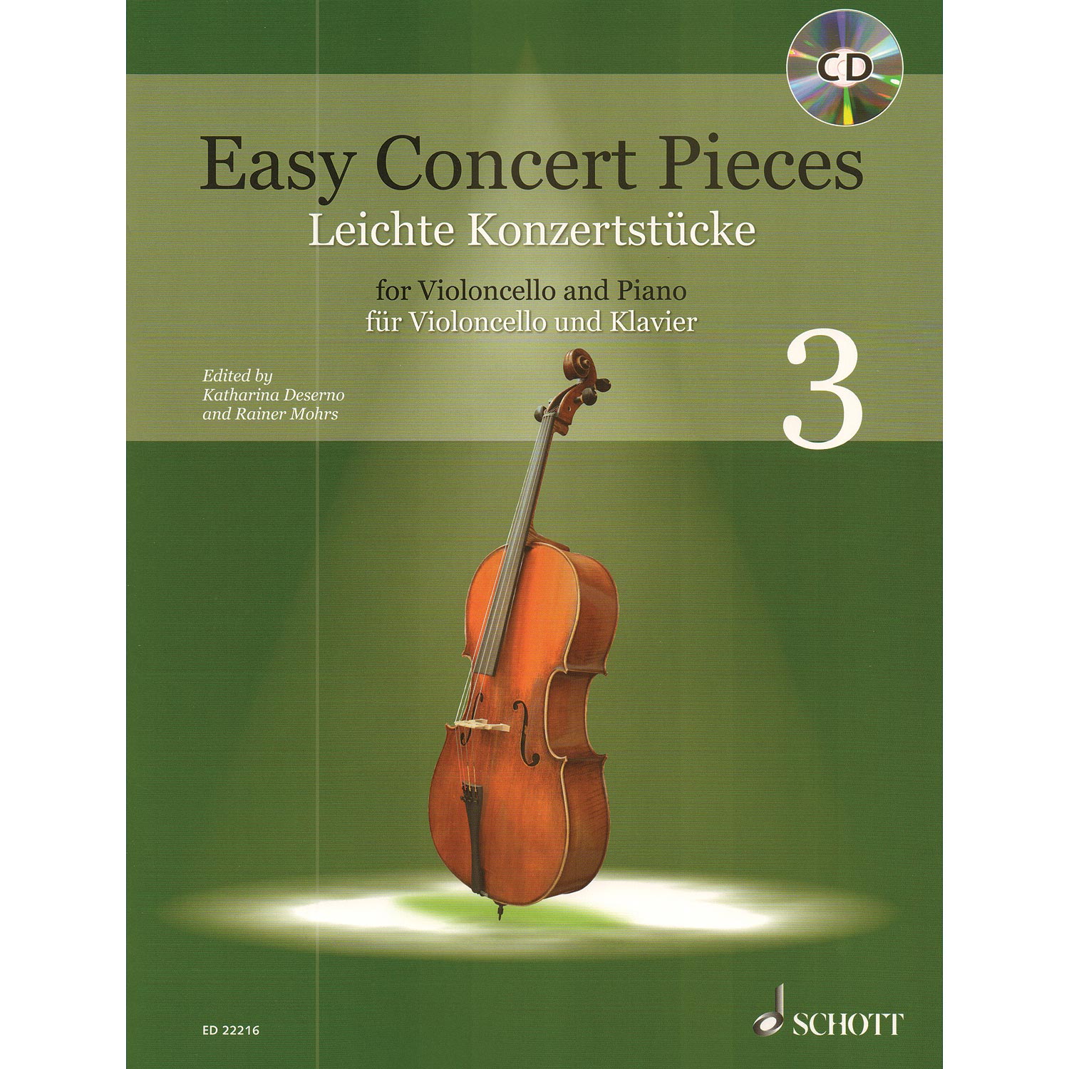 Easy Concert Pieces for cello and piano, book 3; Various (Schott