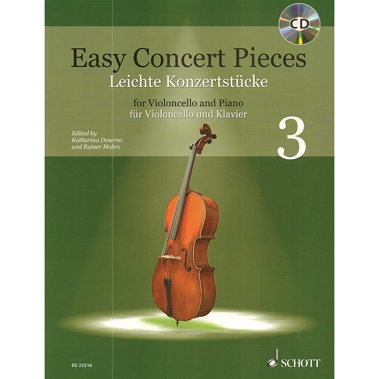 Easy Concert Pieces for cello and piano, book 3; Various (Schott Editions)