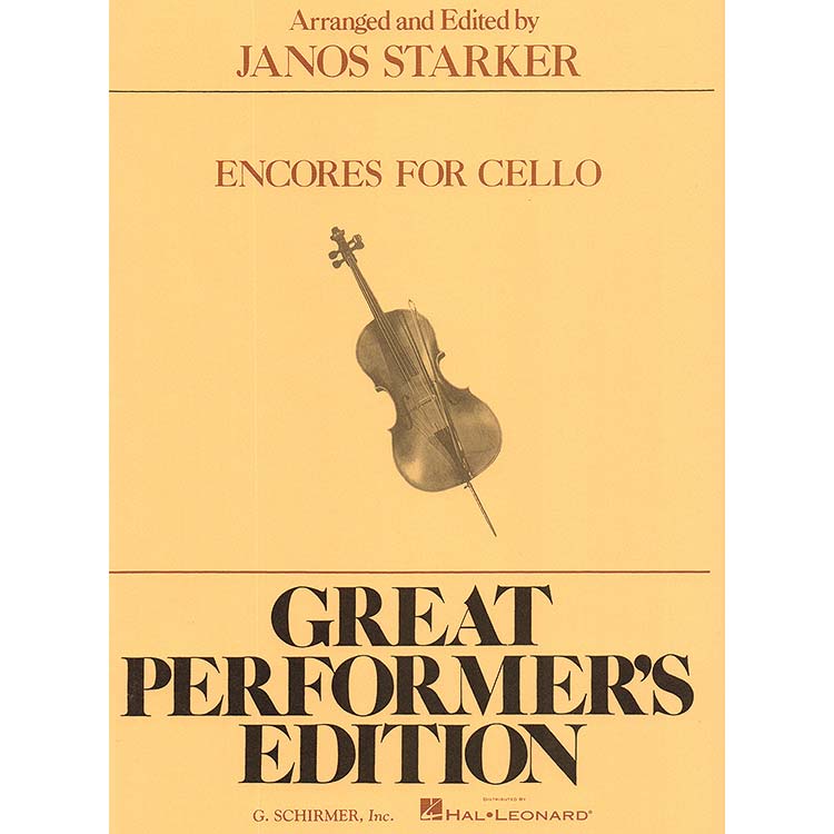 Encores for Cello, with piano (Starker); Various (G. Schirmer)