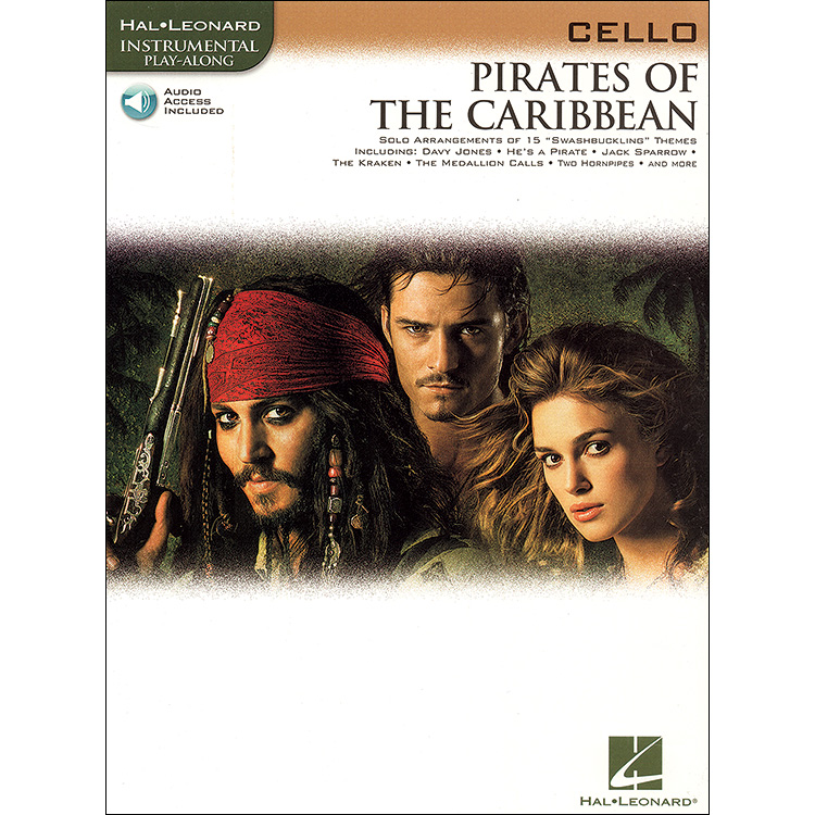 Pirates of the Caribbean, Cello, book with online audio access; Various (Hal Leonard)