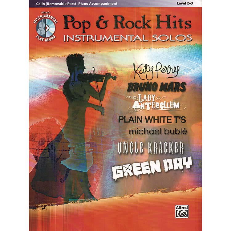 Pop & Rock Hits, Solo Cello, book/CD; Various (Alf)