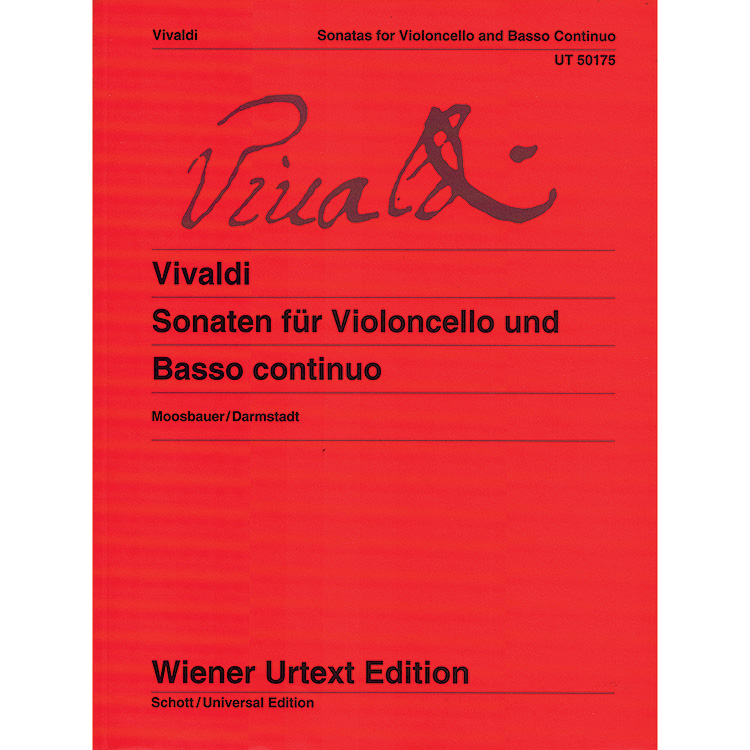Complete Sonatas for Cello; Antonio Vivaldi (Vienna Urtext)