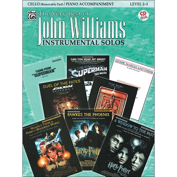 The Very Best of John Williams, book/CD, Cello (Alf)