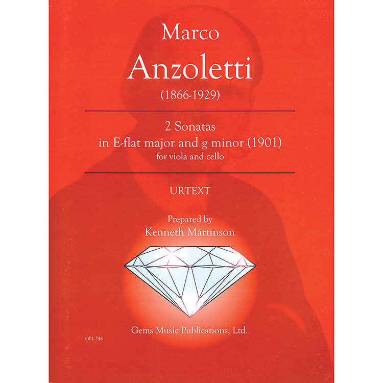 Two Sonatas in E-flat Major and G minor for viola and cello; Marco Anzoletti