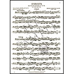 15 Duets after Two-Part Inventions, BWV 772-786 for violin and cello; Johann Sebastian Bach