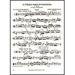 15 Three-Part Inventions BWV 787-801 for violin,viola, and cello; Johann Sebastian Bach