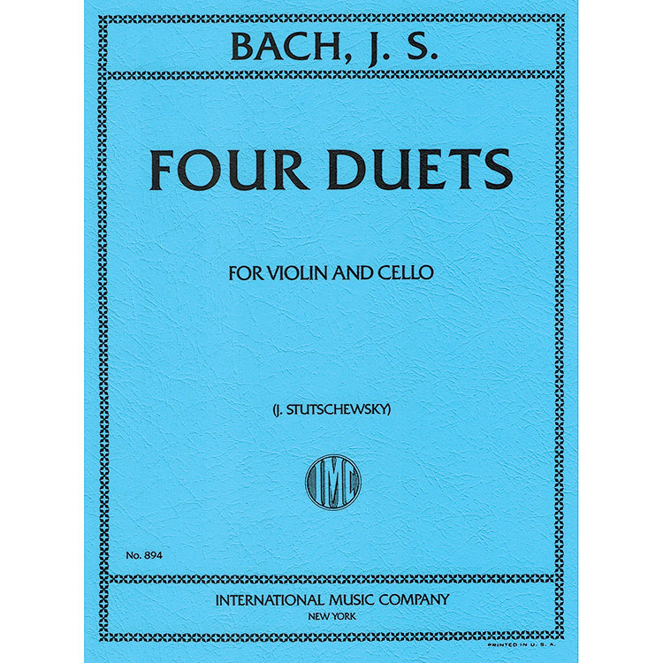 Four Duets (violin/cello); J.S. Bach (Int)