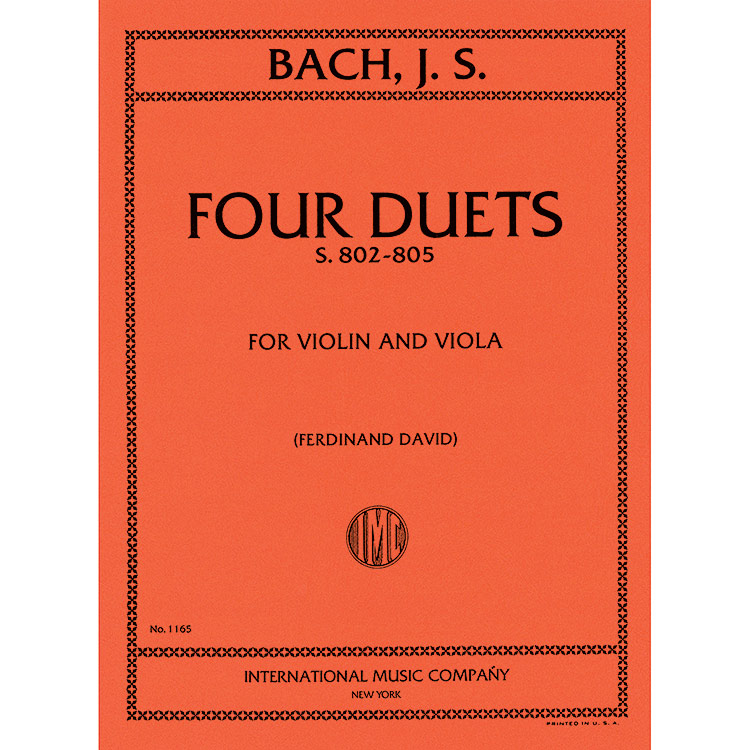 Four Duets (violin/viola); J.S. Bach (Int)
