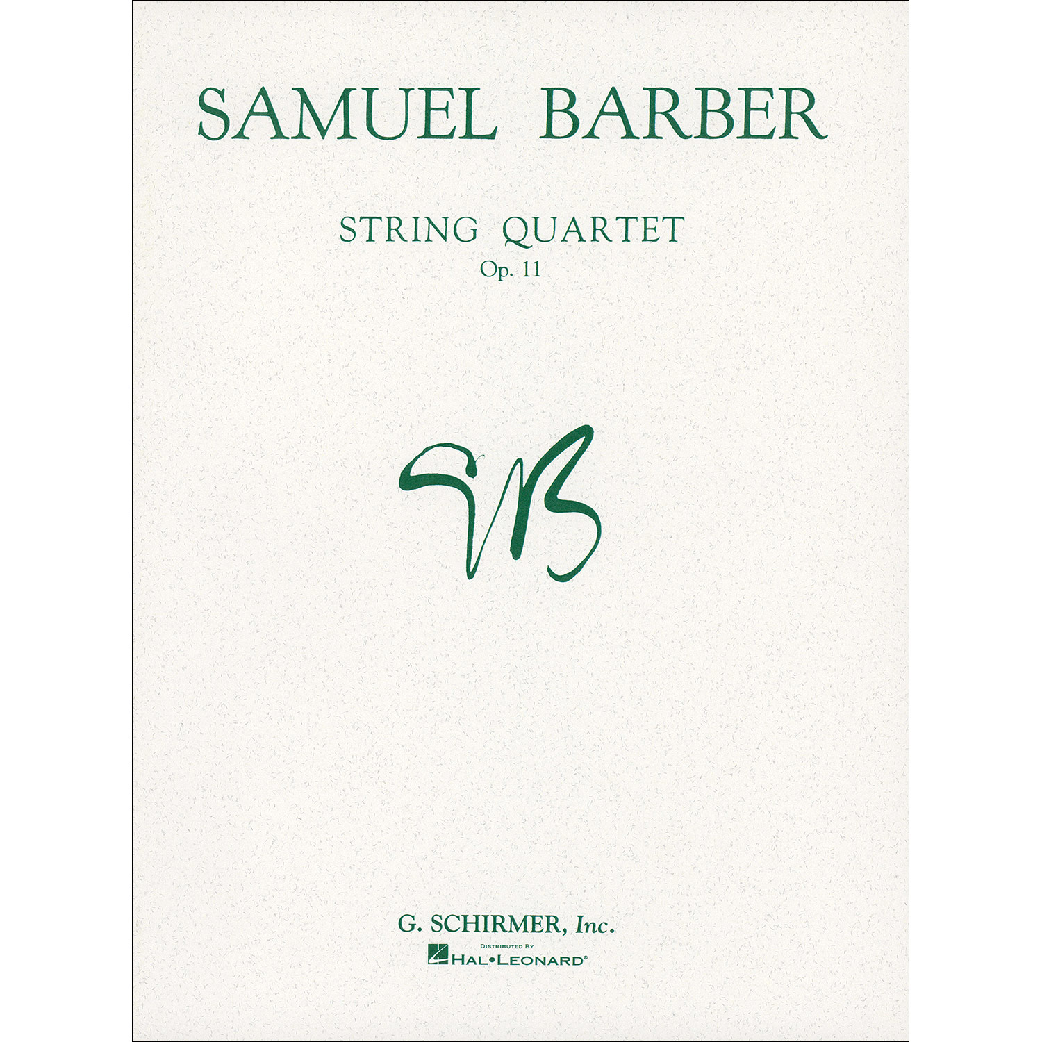 String Quartet, op. 11; Samuel Barber (G. Schirmer) | Johnson