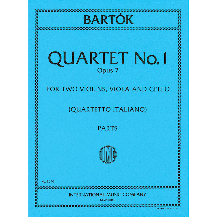 String Quartet No. 1, Op.7 (Sz. 40) (parts); Bela Bartok