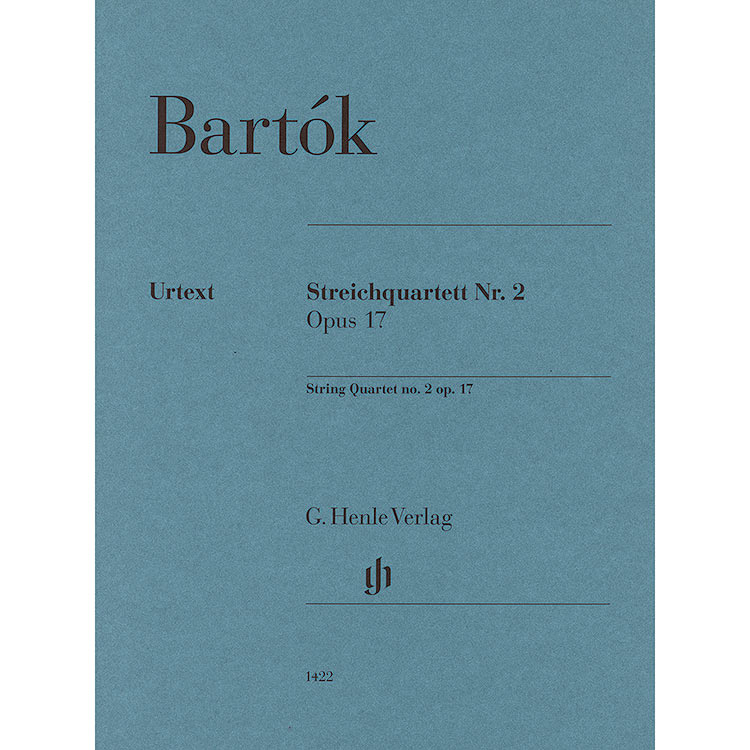 String Quartet No. 2, Op.17, parts; Bela Bartok (Henle)