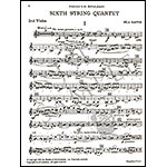 String Quartet No. 6, Sz. 114 (parts); Bela Bartok