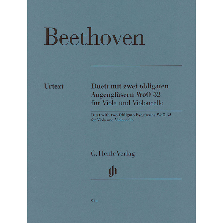 Duet with 2 Eyeglasses Obligato (viola/cello); Ludwig van Beethoven