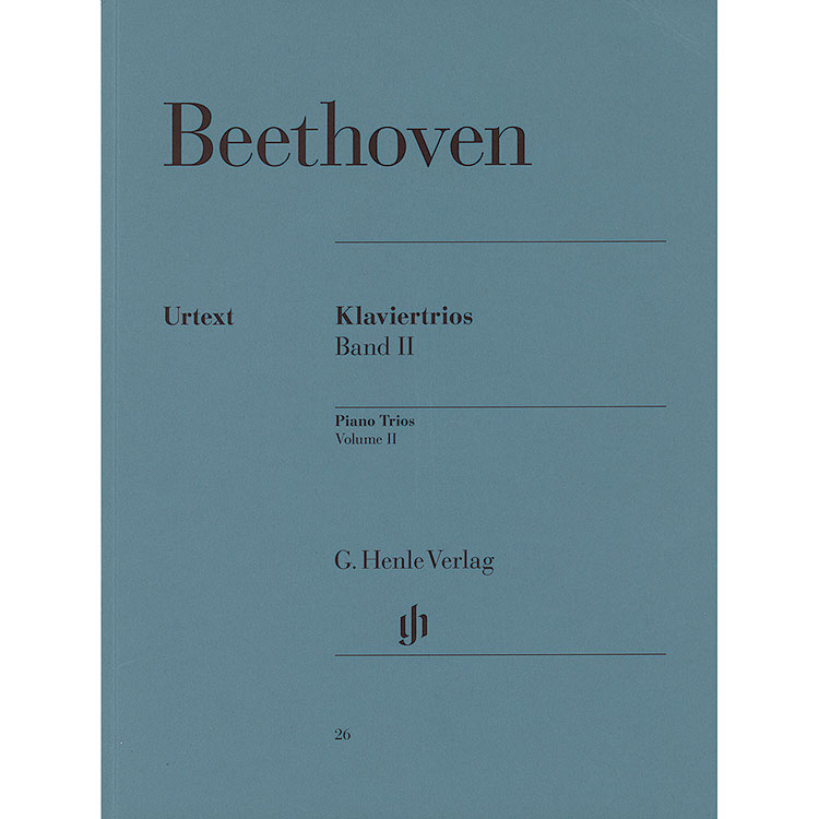 Piano Trios, volume 2 (urtext); Ludwig van Beethoven (G. Henle Verlag)