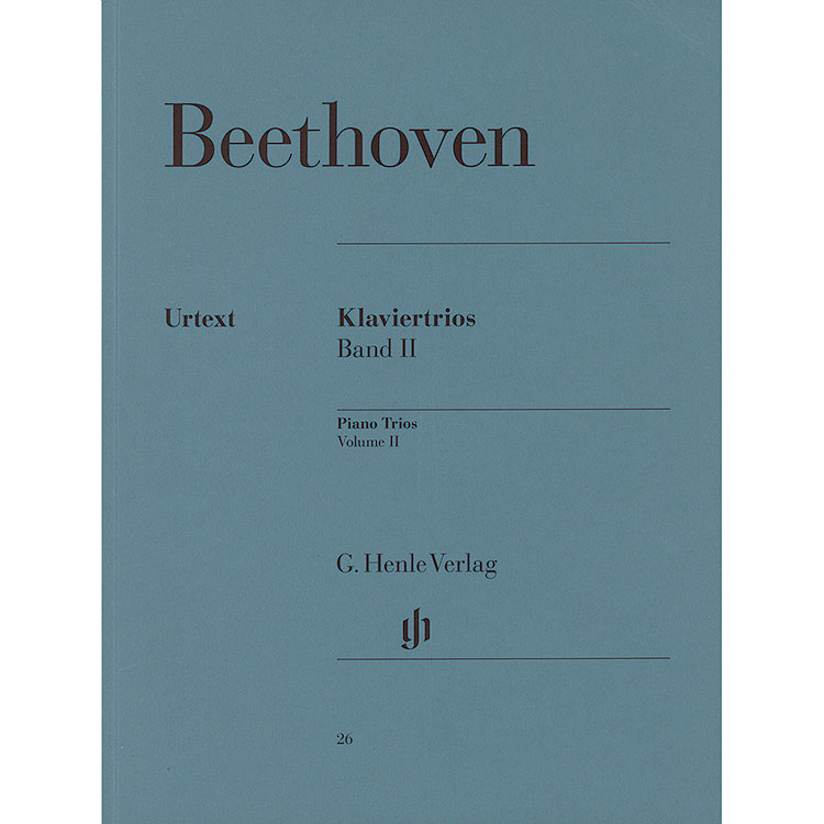 Piano Trios, volume 2 (urtext); Ludwig van Beethoven