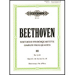 String Quartets, volume 3, opp. 127, 130, 131, 132, 133, & 135; Ludwig van Beethoven (Peters)