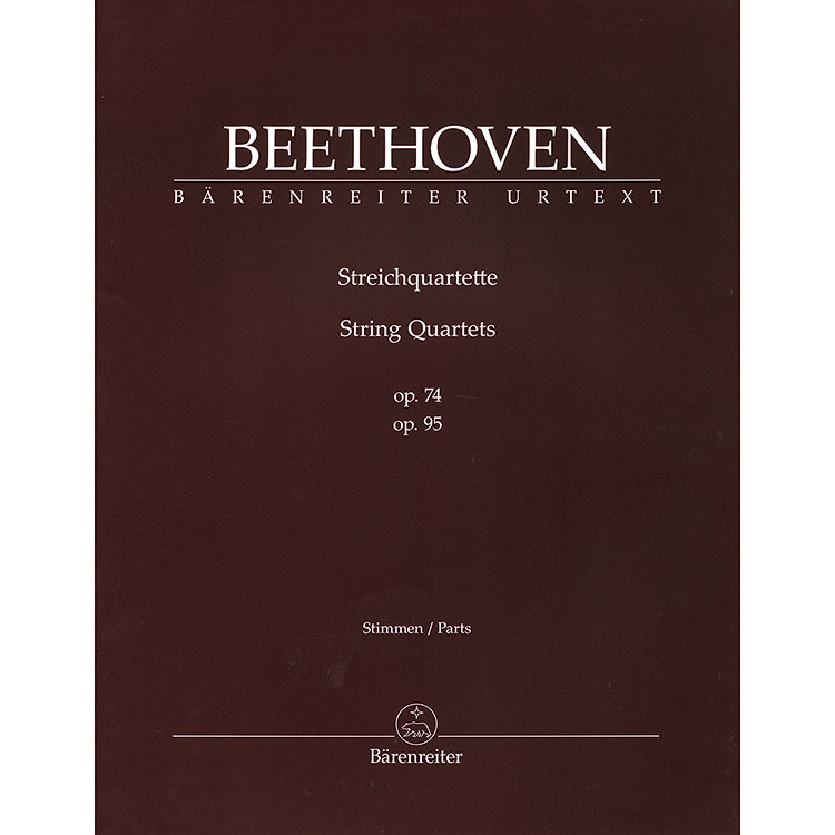String Quartets op.74, op.95 (urtext) parts; Ludwig van Beethoven
