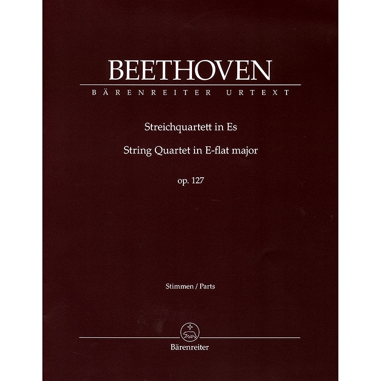 String Quartet in Eb Major, op. 127 (urtext); Ludwig van Beethoven (Barenrieter Verlag)