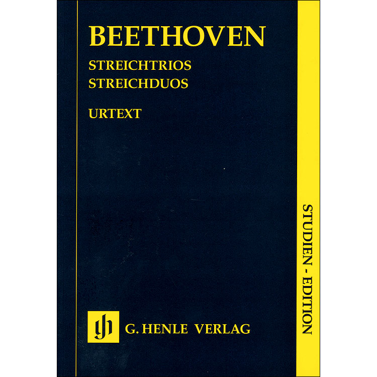 String Trios & Duo, Study Score; Beethoven (Hen)