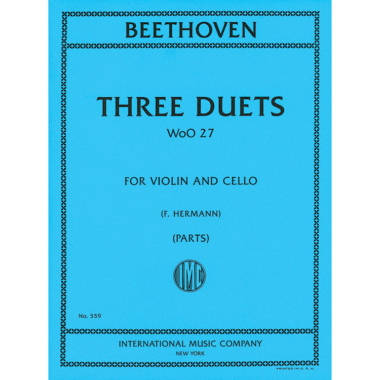 Three Duets, WoO 27 for violin and cello; Ludwig van Beethoven