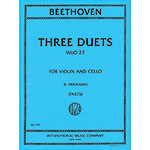 Three Duets, WoO 27 for violin and cello; Ludwig van Beethoven