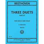 Three Duets, WoO 27 for violin and cello; Ludwig van Beethoven