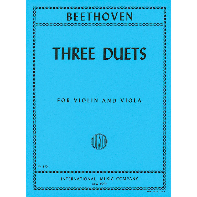 Three Duets, WoO 27 for violin and viola; Ludwig van Beethoven