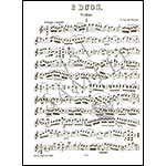 Three Duos, WoO 27 for violin and cello (parts); Ludwig van Beethoven