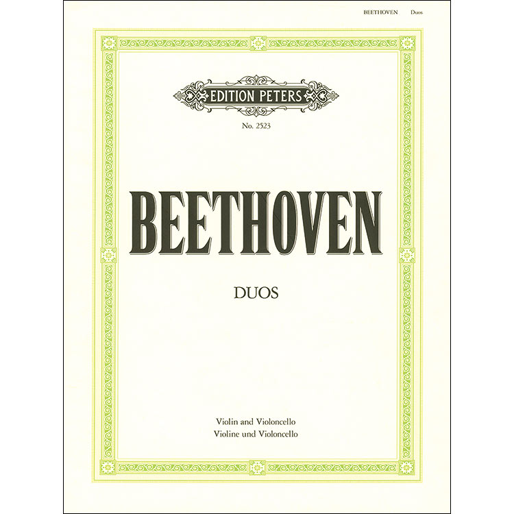 Three Duos, WoO 27 for violin and cello (parts); Ludwig van Beethoven