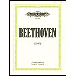 Three Duos, WoO 27 for violin and cello (parts); Ludwig van Beethoven