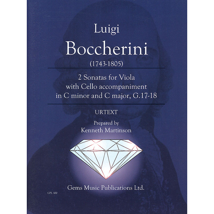 Two Sonatas in C minor and C Major for Viola with Cello accompaniment; Luigi Boccherini