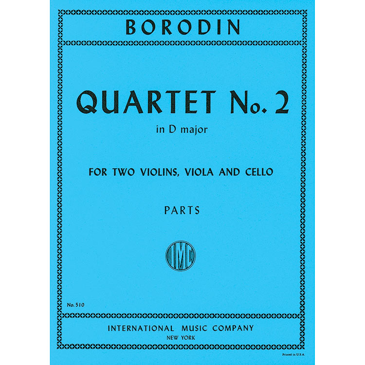 String Quartet, no. 2 in D Major (parts); Alexander Borodin