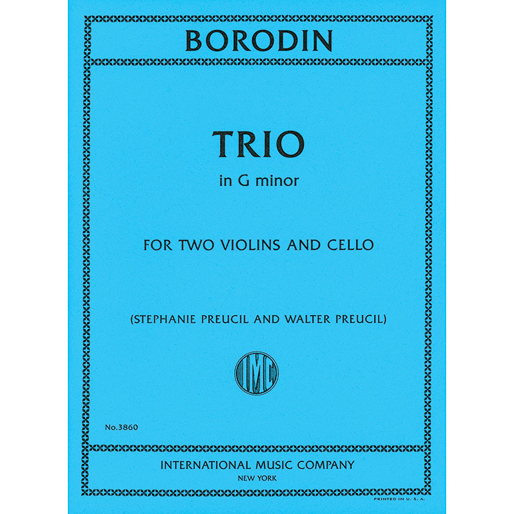 Trio in G minor for 2 violins and cello; Alexander Borodin