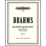 Piano Quintet in F Minor, op. 34; Johannes Brahms (Peters Edition)