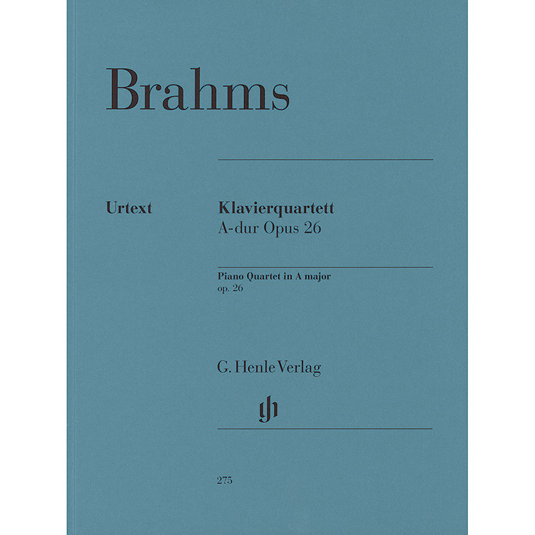 Piano Quartet in A Major, op. 26 (urtext); Johannes Brahms (G. Henle Verlag)